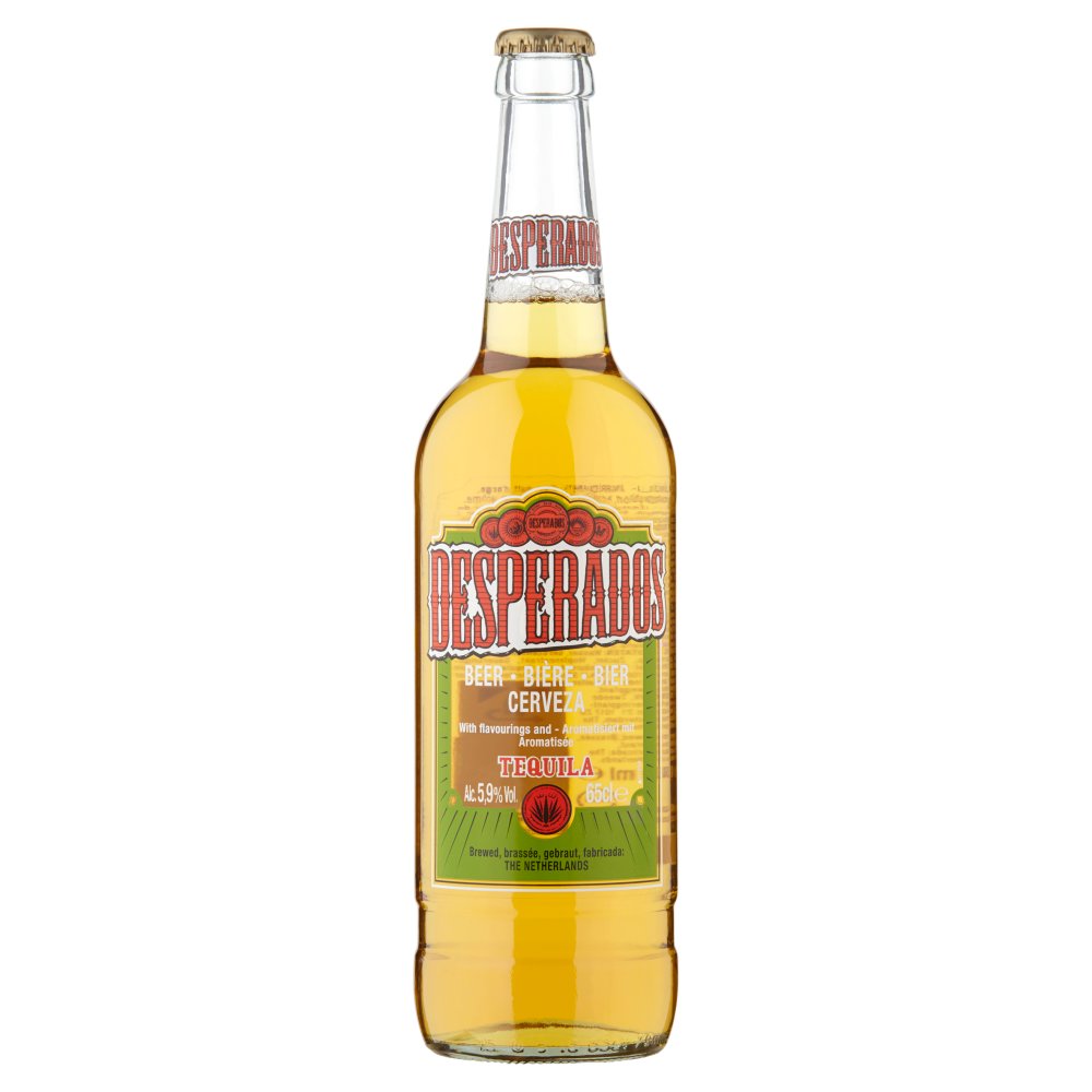 Desperados Tequila Flavoured Lager Beer Bottle 650ml